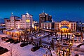 Panorama vom Europa Park Rust im Winter